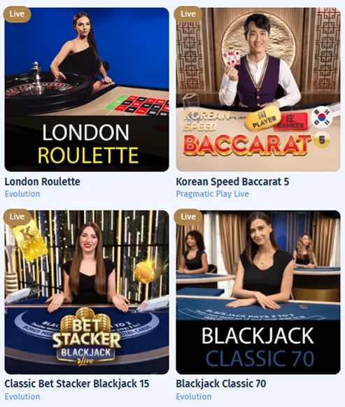 SpinCity Live Casino